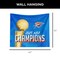NBA Oklahoma City Thunder 2025 Champs Banner Up Printed Wall Hanging